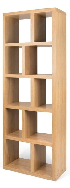 Knižnica v dekore duba v prírodnej farbe 70x198 cm Berlin – TemaHome