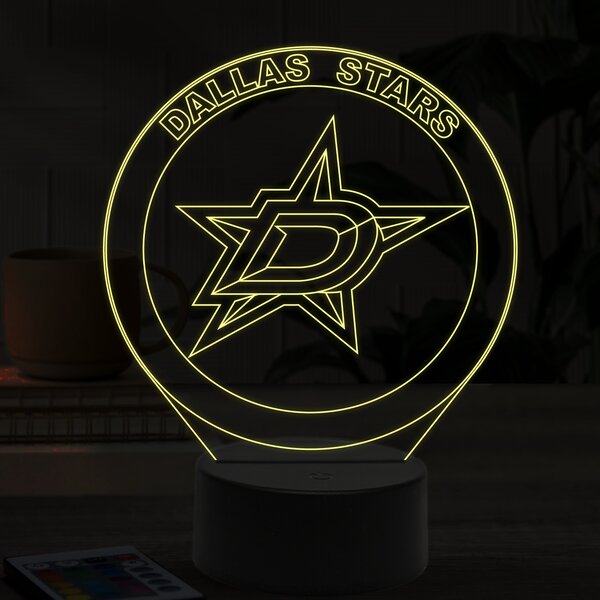 Beling 3D lampa, Dallas Stars, 16 farebná ASS6A9AX