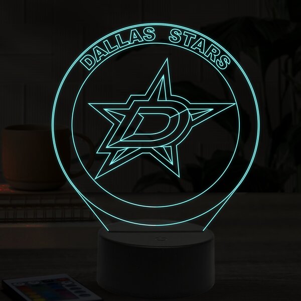 Beling 3D lampa, Dallas Stars, 16 farebná ASS6A9AX
