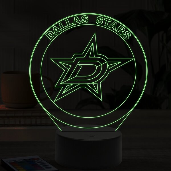 Beling 3D lampa, Dallas Stars, 16 farebná ASS6A9AX