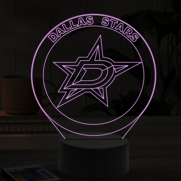 Beling 3D lampa, Dallas Stars, 16 farebná ASS6A9AX