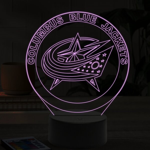 Beling 3D lampa,Columbus Blue Jackets, 16 farebná ASS6A9AXS
