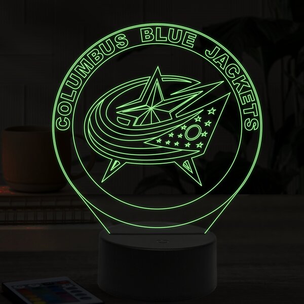 Beling 3D lampa,Columbus Blue Jackets, 16 farebná ASS6A9AXS