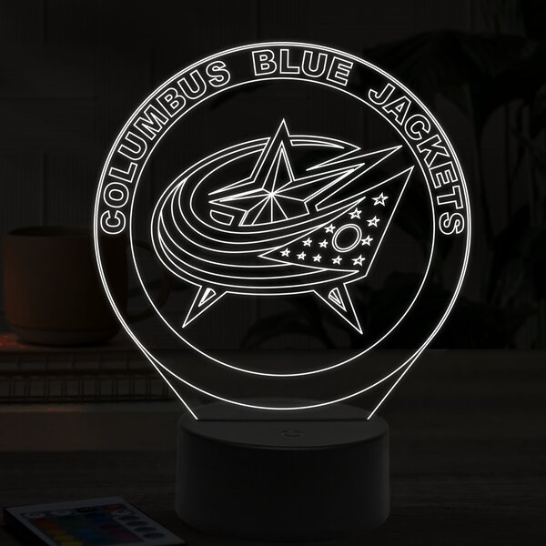 Beling 3D lampa,Columbus Blue Jackets, 16 farebná ASS6A9AXS