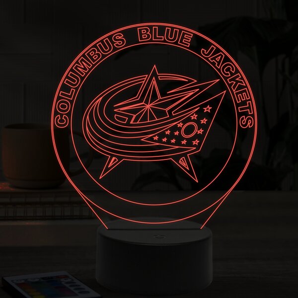 Beling 3D lampa,Columbus Blue Jackets, 16 farebná ASS6A9AXS