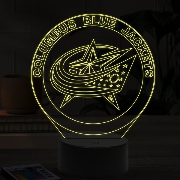 Beling 3D lampa,Columbus Blue Jackets, 16 farebná ASS6A9AXS