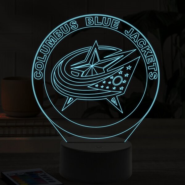 Beling 3D lampa,Columbus Blue Jackets, 16 farebná ASS6A9AXS