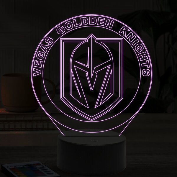 Beling 3D lampa,Vegas Golden Knights, 16 farebná 9QSD6S