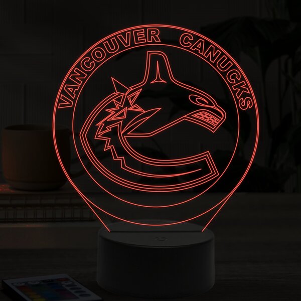 Beling 3D lampa,Vancouver Canucks, 16 farebná 9QVC65DDA