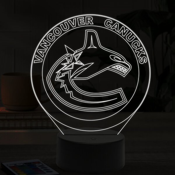 Beling 3D lampa,Vancouver Canucks, 16 farebná 9QVC65DDA