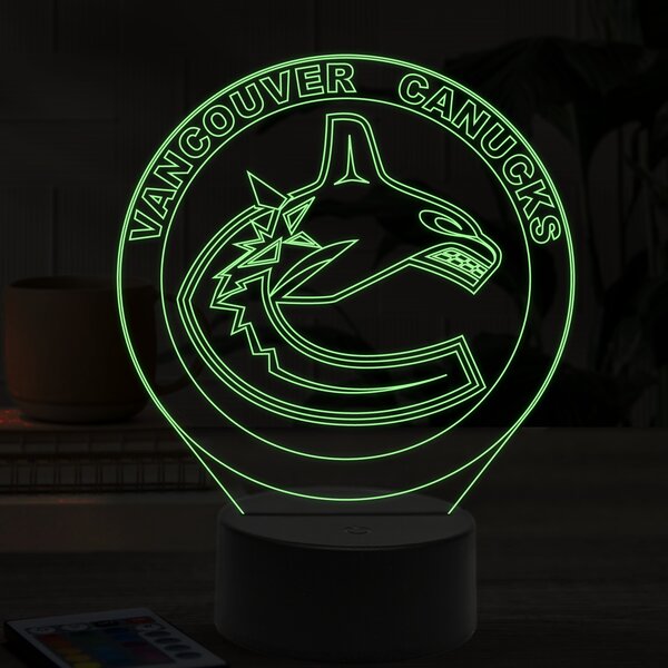 Beling 3D lampa,Vancouver Canucks, 16 farebná 9QVC65DDA