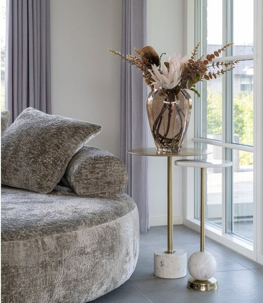Kovový okrúhly odkladací stolík ø 25 cm Salo – House Nordic
