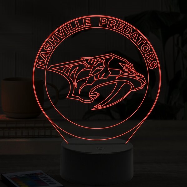 Beling 3D lampa,Nashville Predators, 16 farebná 9QSDFG6S5W