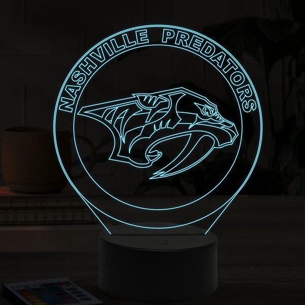 Beling 3D lampa,Nashville Predators, 16 farebná 9QSDFG6S5W