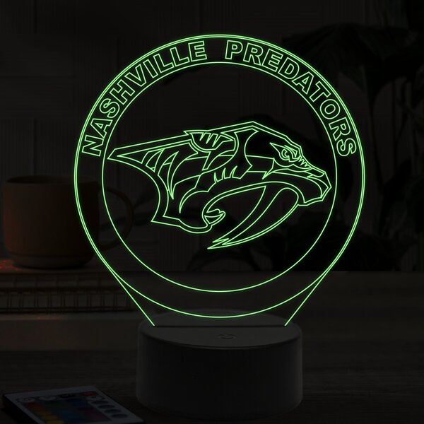 Beling 3D lampa,Nashville Predators, 16 farebná 9QSDFG6S5W