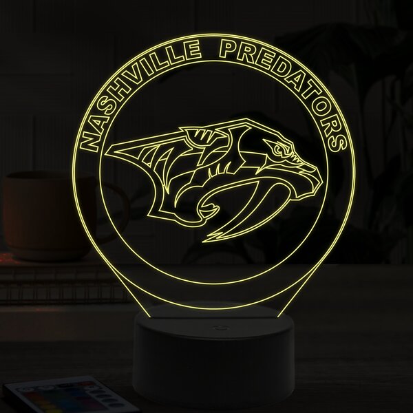 Beling 3D lampa,Nashville Predators, 16 farebná 9QSDFG6S5W
