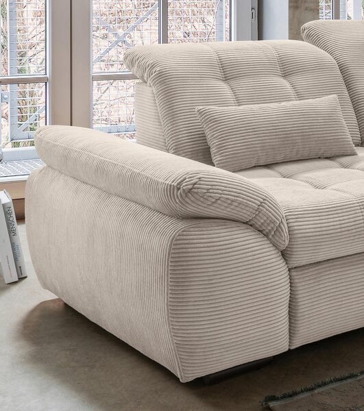 ROHOVÁ SEDAČKA, textil, béžová P & B - Sedačky, Online Only