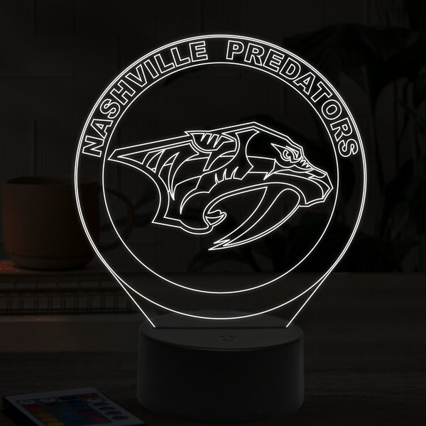 Beling 3D lampa,Nashville Predators, 16 farebná 9QSDFG6S5W