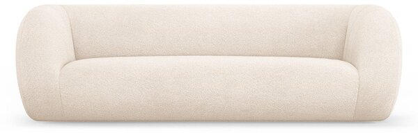 Krémová pohovka z textílie buklé 230 cm Essen – Cosmopolitan Design