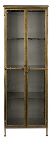 Kovová vitrína v zlatej farbe 64x184 cm Gertlush – Dutchbone