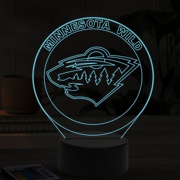 Beling 3D lampa,Minnesota Wild, 16 farebná 9FGH5AY9V