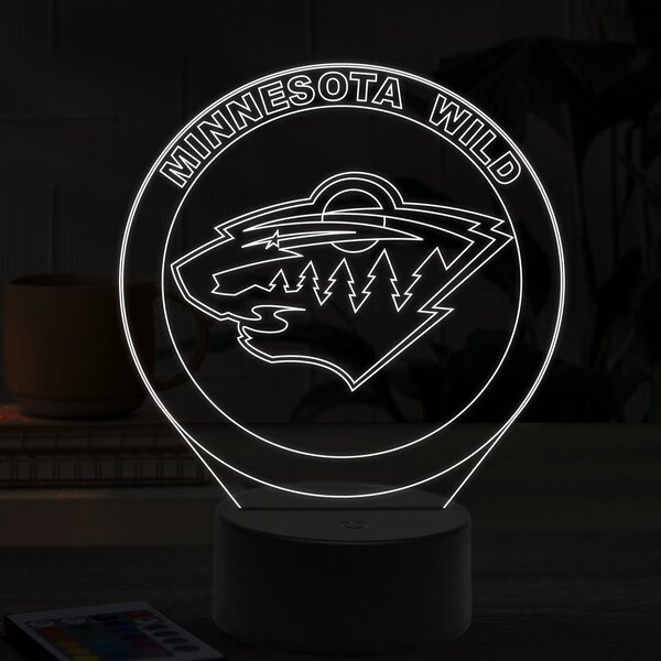 Beling 3D lampa,Minnesota Wild, 16 farebná 9FGH5AY9V
