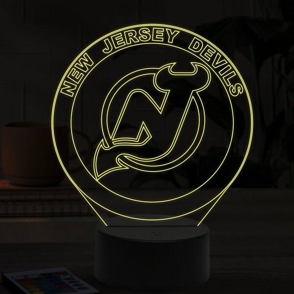 Beling 3D lampa,New Jersey Devils, 16 farebná SAN856L