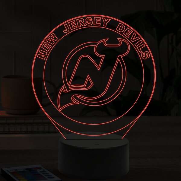 Beling 3D lampa,New Jersey Devils, 16 farebná SAN856L