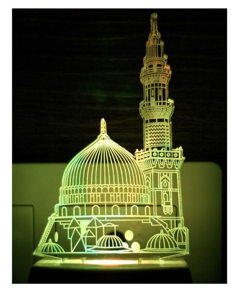 Beling 3D lampa, Ajanta macca madina, 7 farebná SMNSQ209