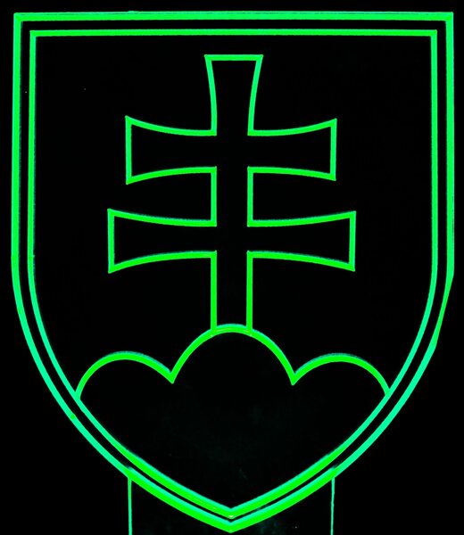 Beling 3D lampa,Slovensko, 16 farebná SA92Q3