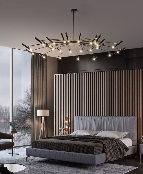 Toolight Toolight, stropná lampa 15xG9 APP1196-15CP, čierna, OSW-40113