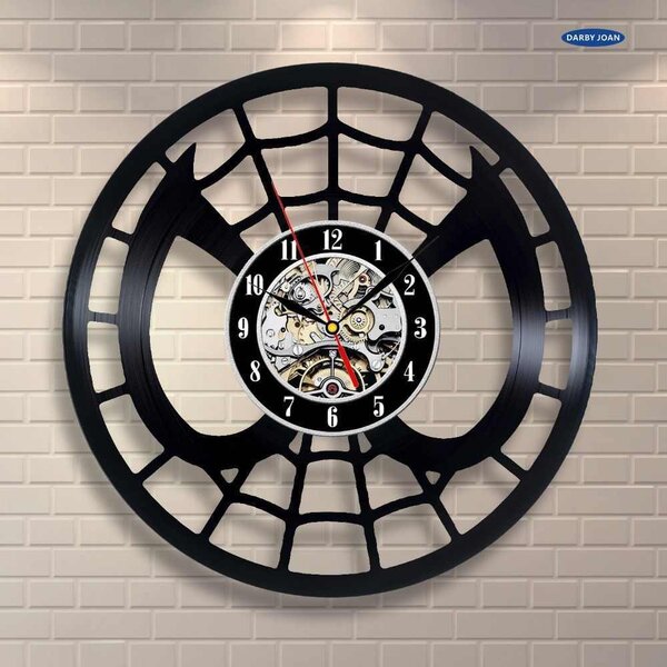 Beling vinylové nástenné hodiny Spider Man čierne, 59A36Q55R