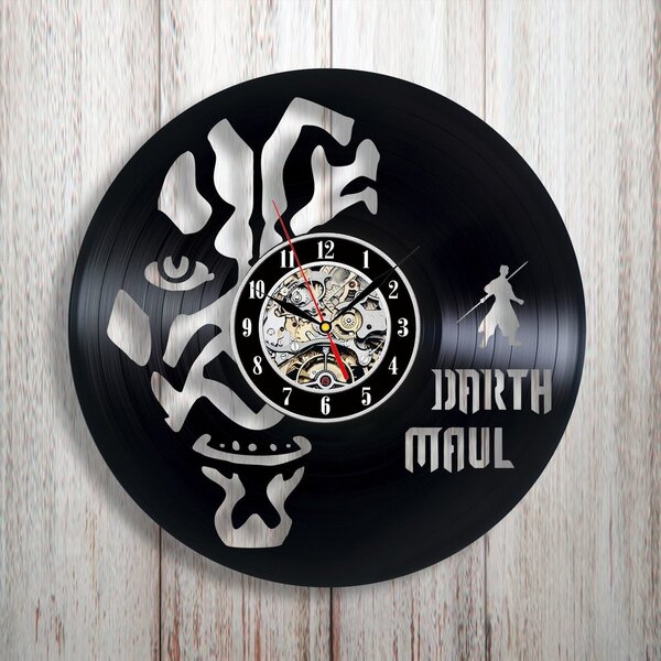 Beling vinylové nástenné hodiny Dart Maul čierne, 59A36Q55GB
