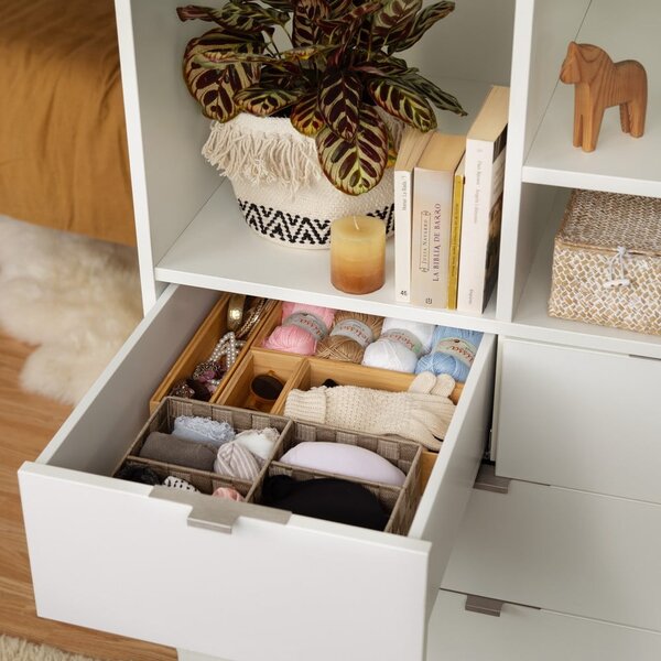 Bambusový organizér Compactor Woody, 30 × 15 × 6,35 cm