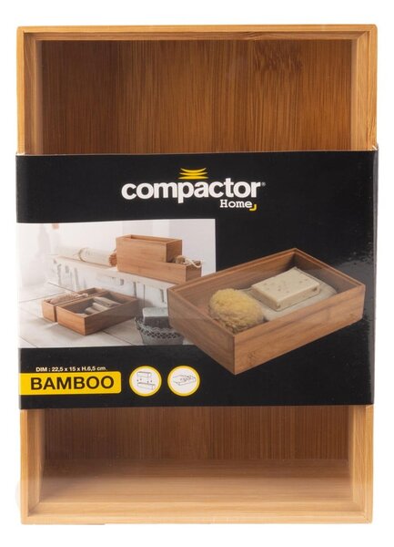 Bambusový organizér Compactor Woody, 30 × 15 × 6,35 cm