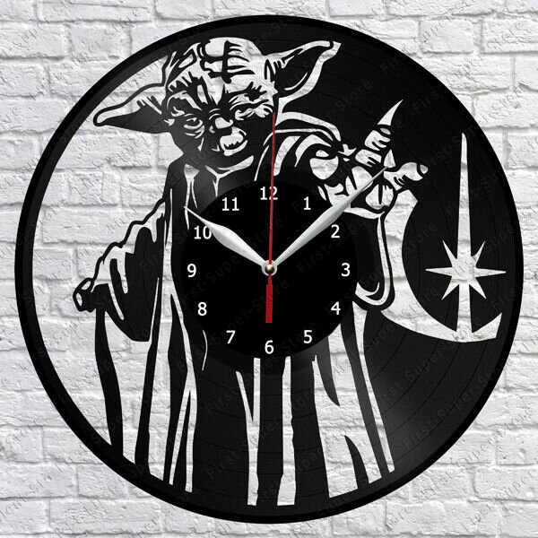 Beling vinylové nástenné hodiny Yoda čierne, 59FFDA36Q