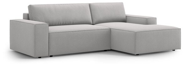 Svetlosivá rozkladacia rohová pohovka (pravý roh) Jodie – Micadoni Home