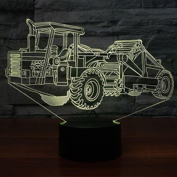 Beling 3D lampa, škrabač , 7 farebná HHRDFDSTL5