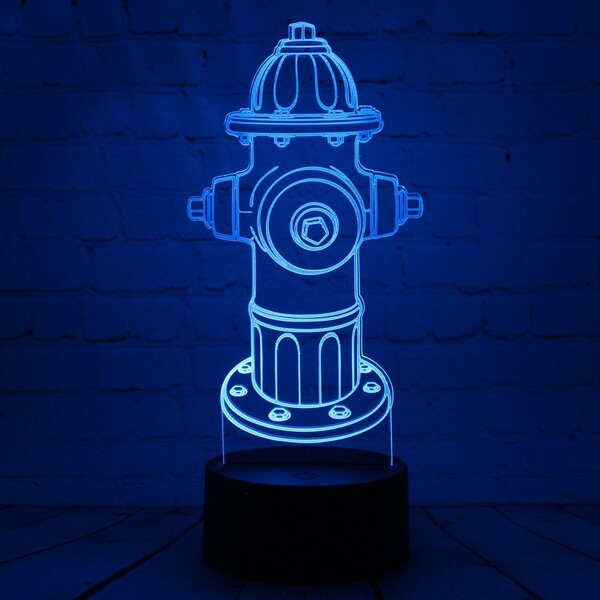 Beling 3D lampa, Hasičský hydrant, 7 farebná HG56W