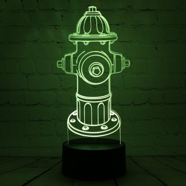 Beling 3D lampa, Hasičský hydrant, 7 farebná HG56W