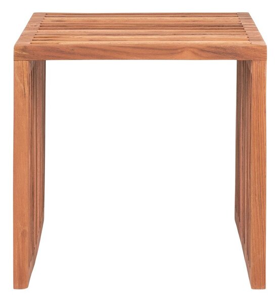 Odkladací stolík z teakového dreva 40x40 cm Pego – House Nordic