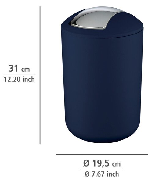 Tmavomodrý odpadkový kôš Wenko Brasil Dark Blue L