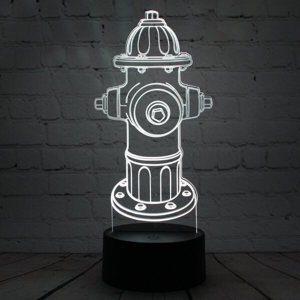 Beling 3D lampa, Hasičský hydrant, 7 farebná HG56W