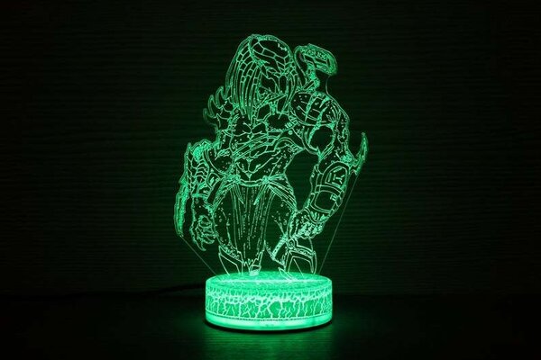 Beling 3D lampa, Predator , 7 farebná DF52X