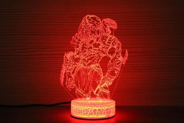 Beling 3D lampa, Predator , 7 farebná DF52X