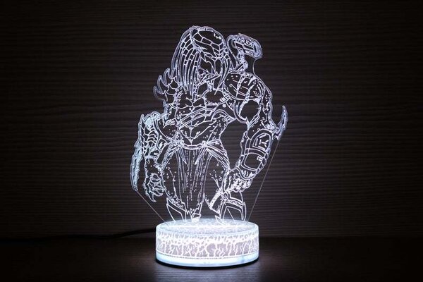 Beling 3D lampa, Predator , 7 farebná DF52X