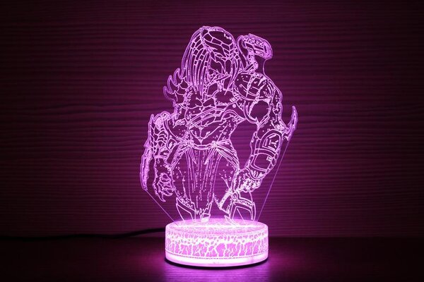 Beling 3D lampa, Predator , 7 farebná DF52X