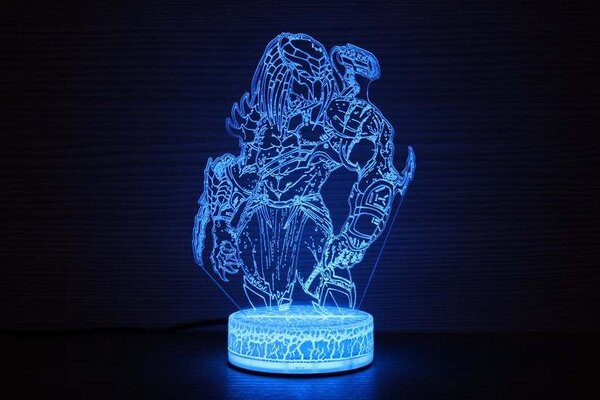 Beling 3D lampa, Predator , 7 farebná DF52X