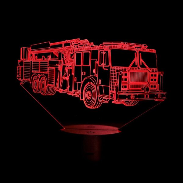Beling 3D lampa,Hasičské auto 2, 7 farebná HG5Q