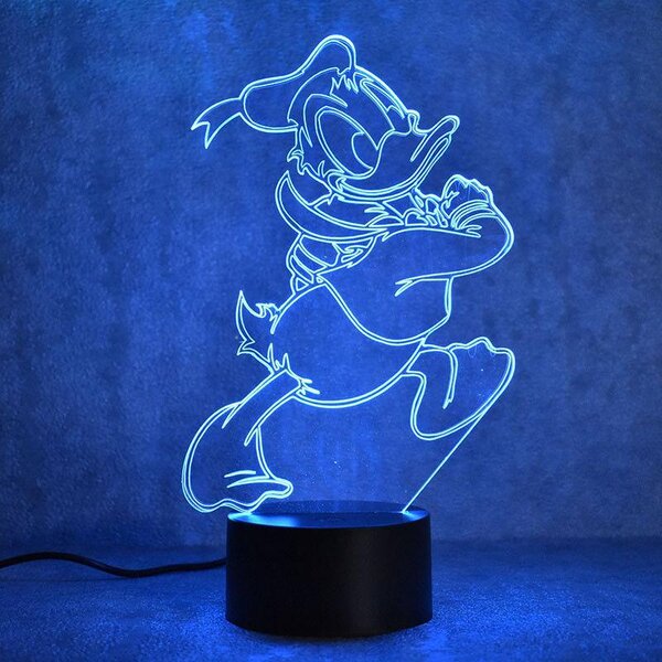 Beling 3D lampa,Donald Duck, 7 Farebná RLSQWSQS